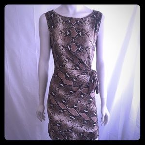 Authentic Diane von Furstenberg python mini-dress
